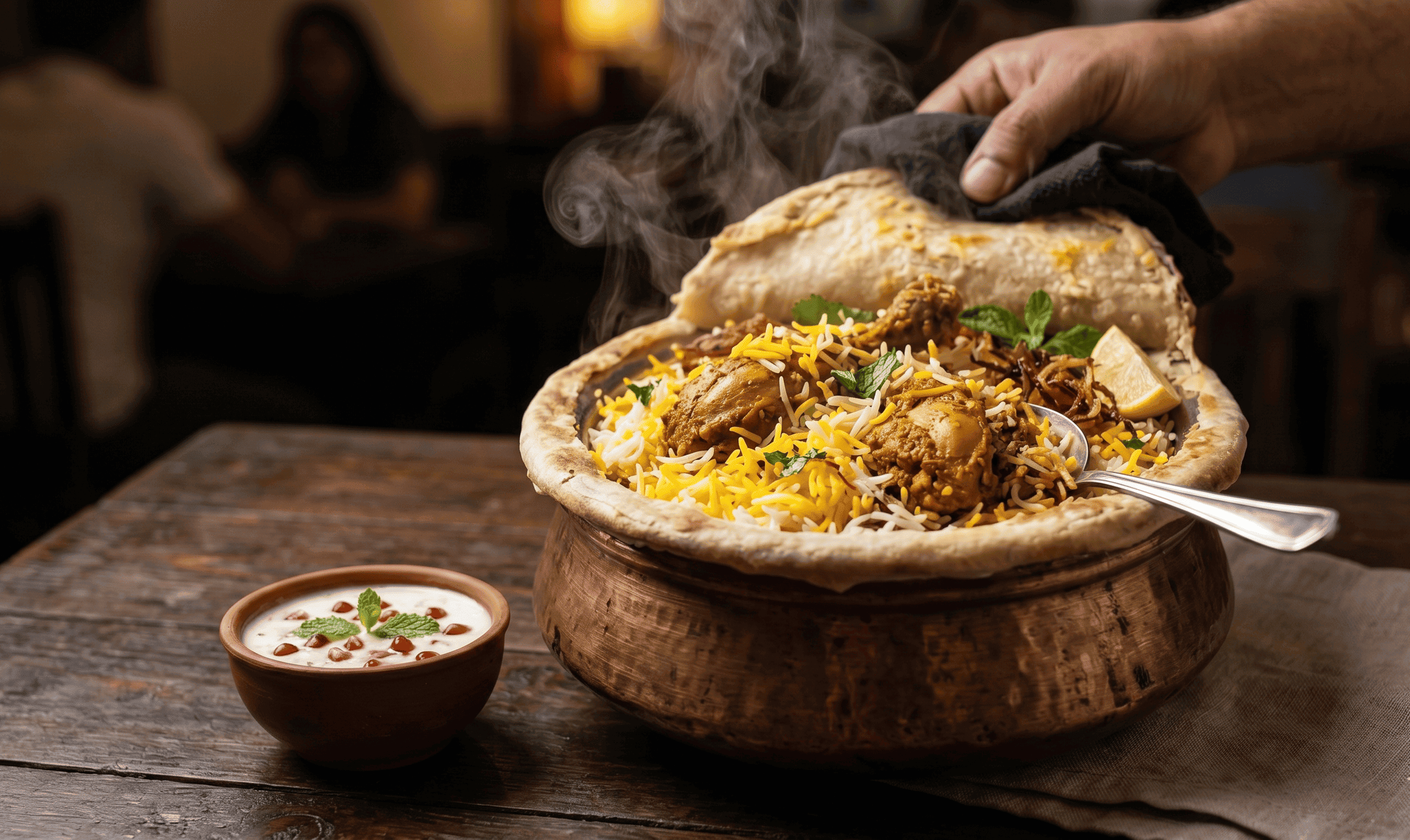 Hyderabadi Chicken Dum Biryani